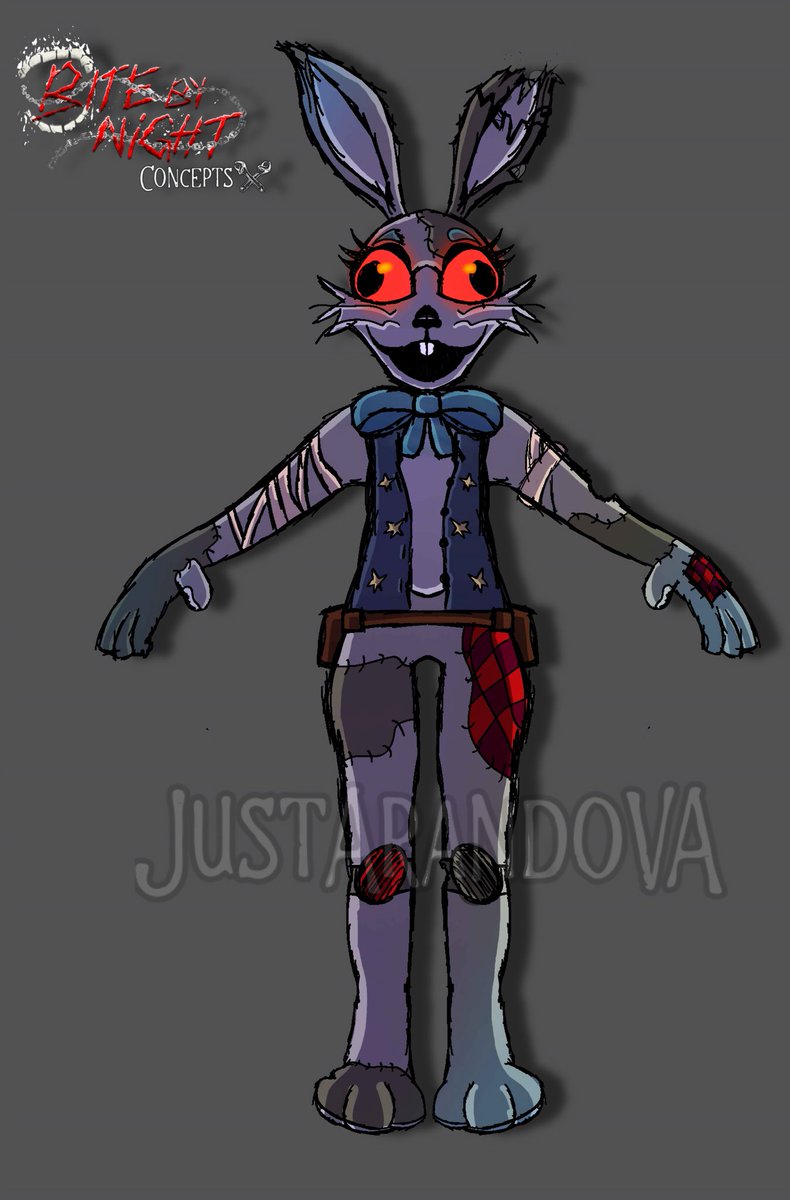 JustArandoOnX's tweet photo. Bite By Night - Killer Concept :

The Follower / The Glitch 

#fnaf #bitebynight #conceptart #BitebyNightconcept #art #concept #vanny #securitybreach https://t.co/h0YVACNO1R