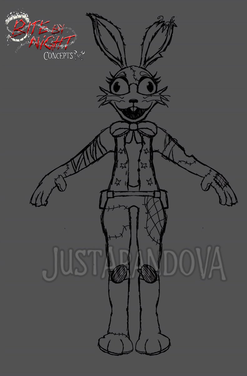 JustArandoOnX's tweet photo. Bite By Night - Killer Concept :

The Follower / The Glitch 

#fnaf #bitebynight #conceptart #BitebyNightconcept #art #concept #vanny #securitybreach https://t.co/h0YVACNO1R