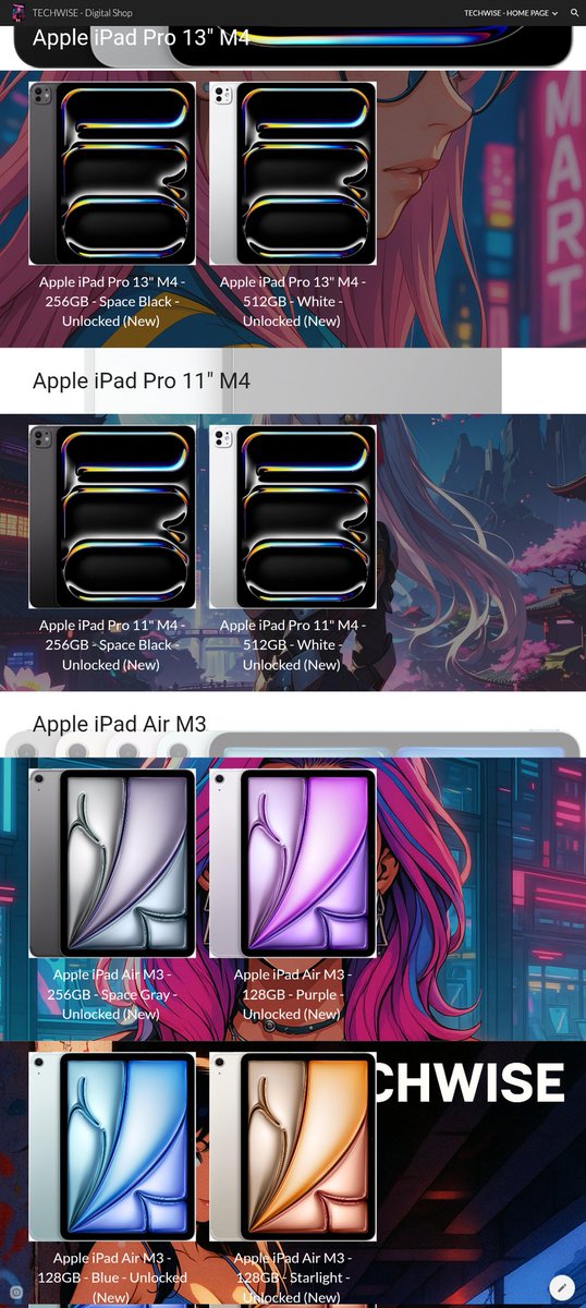 TechWise100's tweet photo. 🔥 SHOP TECHWISE 🔥🛍️

📱 iPad Pro

🍎
• 📺 OLED 120Hz
• ⚡ M4/M5 chip
• 🧠 Up to 16GB RAM

💰 $819 🚨

🌐🛒 https://t.co/ExSdwtDaZ8

#TECHWISE #iPadPro https://t.co/OHceULcwAV
