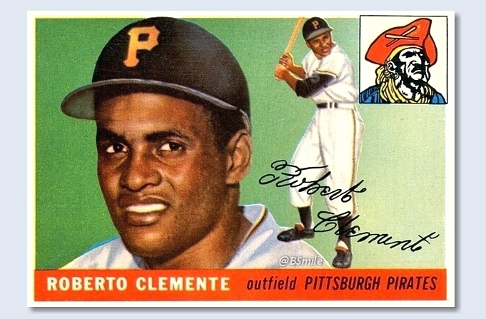 BSmile's tweet image. Today In 1955: Roberto Clemente makes his major league debut with the Pittsburgh #Pirates, hitting a single in his first at-bat! #MLB #History