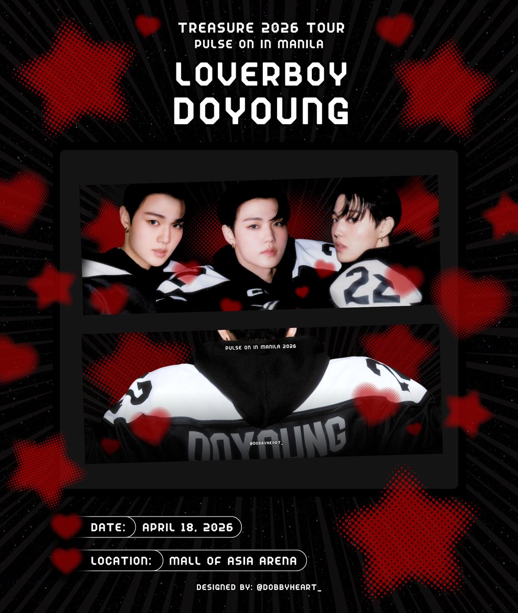 fan support for 
#PULSE_ON_IN_MANILA
— by: <a href="/dobbyheart_/">🩵</a> 

♥️ LOVERBOY DOYOUNG ♥️

🗯️ strictly 1:1 ratio (vv limited qty)
🗯️ please tag me if you get one

see you soon, teumes!