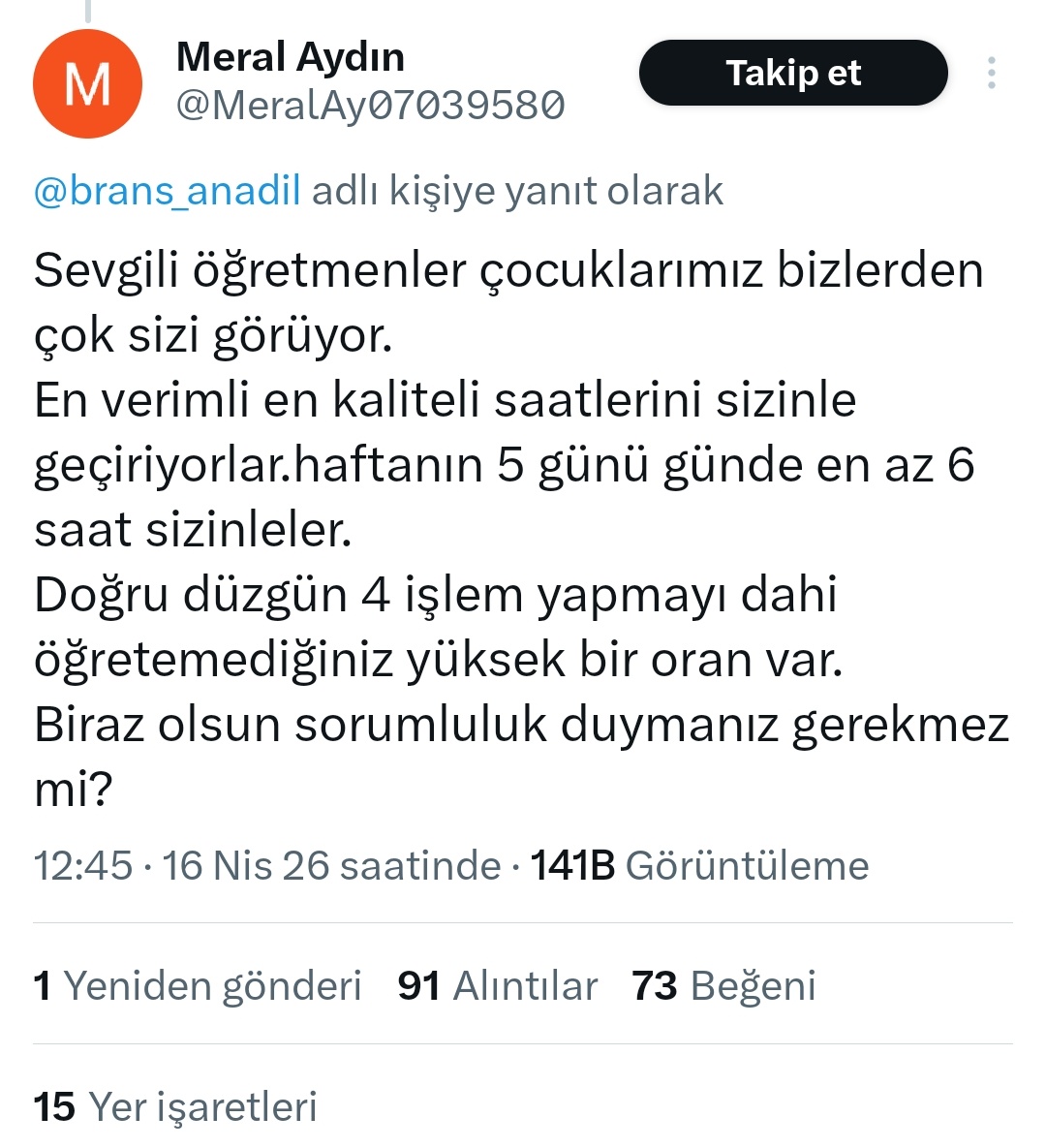 Öğretmen Hakları tweet media