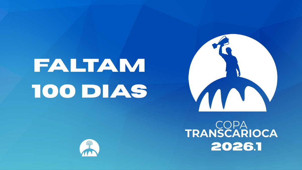 TranscariocaRJ's tweet photo. 📆 | FALTAM 100 DIAS PARA A COPA TRANSCARIOCA 2026.1!

A maior e mais democrática competição entre jornalistas, portais e influenciadores do futebol carioca será realizada no dia 26 de Julho de 2026, e não vemos a hora de sair do papel e colocar na prática tudo que planejamos. Nossa competição já conta com:

✅ Transmissão com imagens e narrador
✅ Arbitragem credenciada pela FFERJ
✅ Fotógrafo próprio da competição
✅ Equipe de Social Media dedicada
✅ Premiações únicas

e muito mais...

CHEGA LOGO, JULHO!