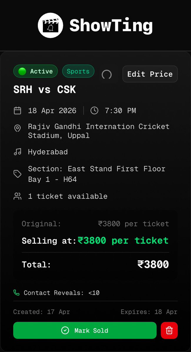 showting.in - Tickets wait for no one! tweet media