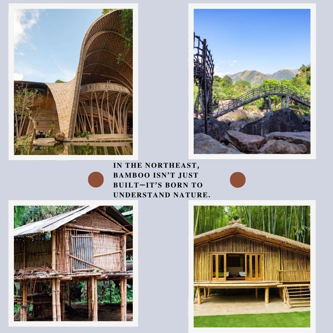 AholiAye24036's tweet image. Smart design existed long before smartphones 😉
In the Northeast, bamboo doesn’t just stand-it understands the weather, the wind, and even village gossip.
And yes, no AC needed… nature itself is the cooling system.  #northeast #NatureScenery #BhoothBanglaReview