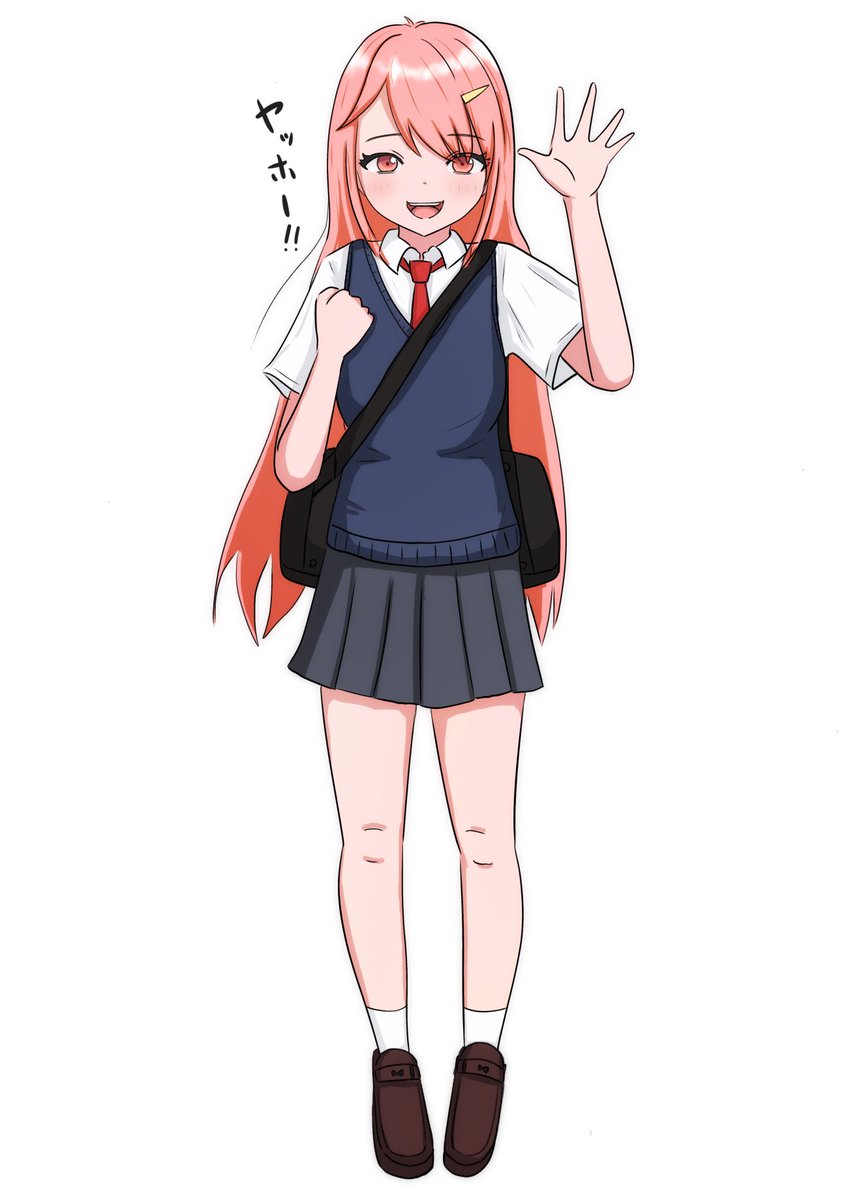 ＼( 'ω')／ヤッホー！！

 #イラスト
 #絵描きさんと繋がりたい
 #一次創作