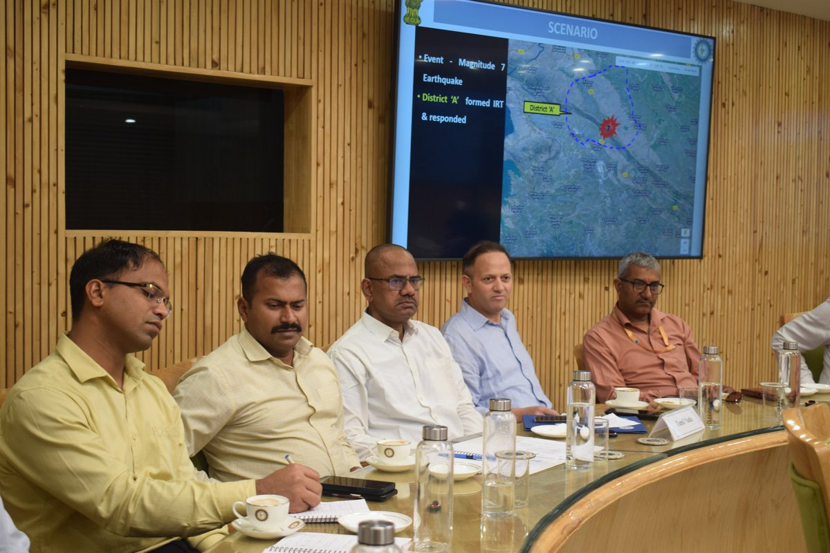 ndmaindia's tweet image. The Conference-cum-Workshop on strengthening SEOCs &amp;amp; IRS aims to enhance preparedness and improve operational efficiency at the State and District levels—ensuring a more coordinated and effective disaster response.

#NDMA #DisasterPreparedness #EmergencyResponse