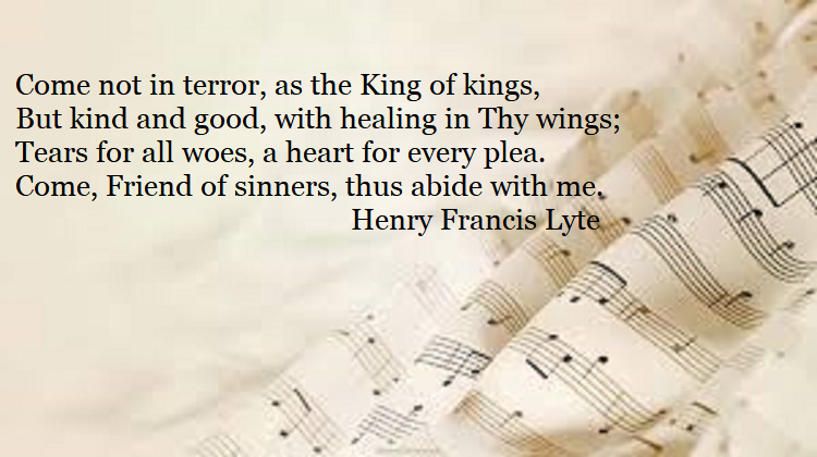 From 1847, read the background and hear the melody at en.wikipedia.org/wiki/Abide_wit….