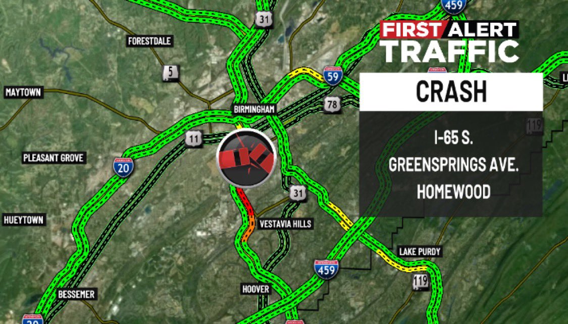 WBRC 6 Traffic tweet media