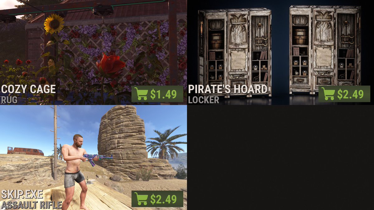 RustItemStore's tweet image. 🚨 NEW ITEM STORE 🚨
rust.scmm.app/store

#rust #playrust #rustskins #rustworkshop