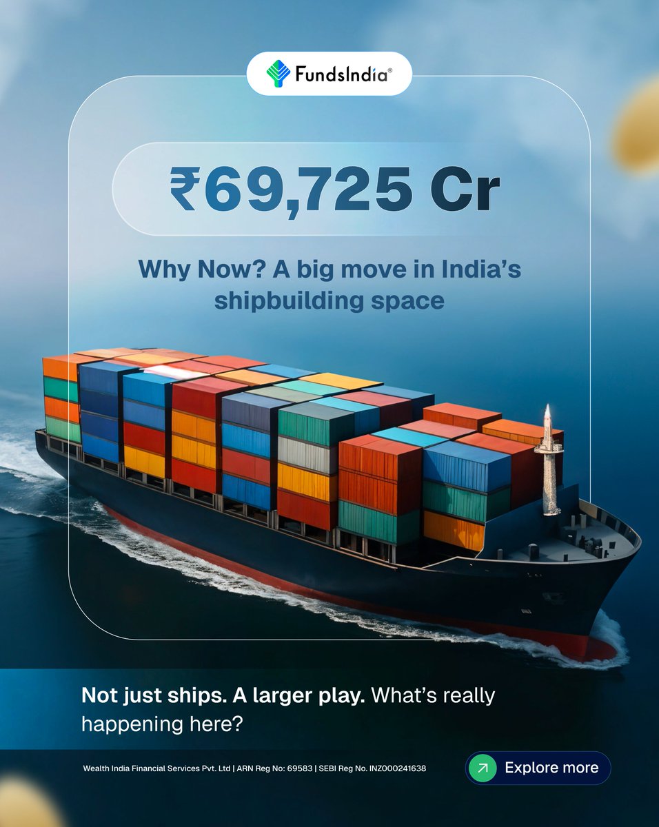 FI_Broking's tweet image. ₹69,725 Cr into maritime 🚢

Looks like shipbuilding… but it’s much bigger.
This is about strategy.

👉 What’s changing?
👉 Which stocks are in focus?

Swipe to know more 

#FundsIndia #Maritime #Shipbuilding #Investing #IndiaGrowth