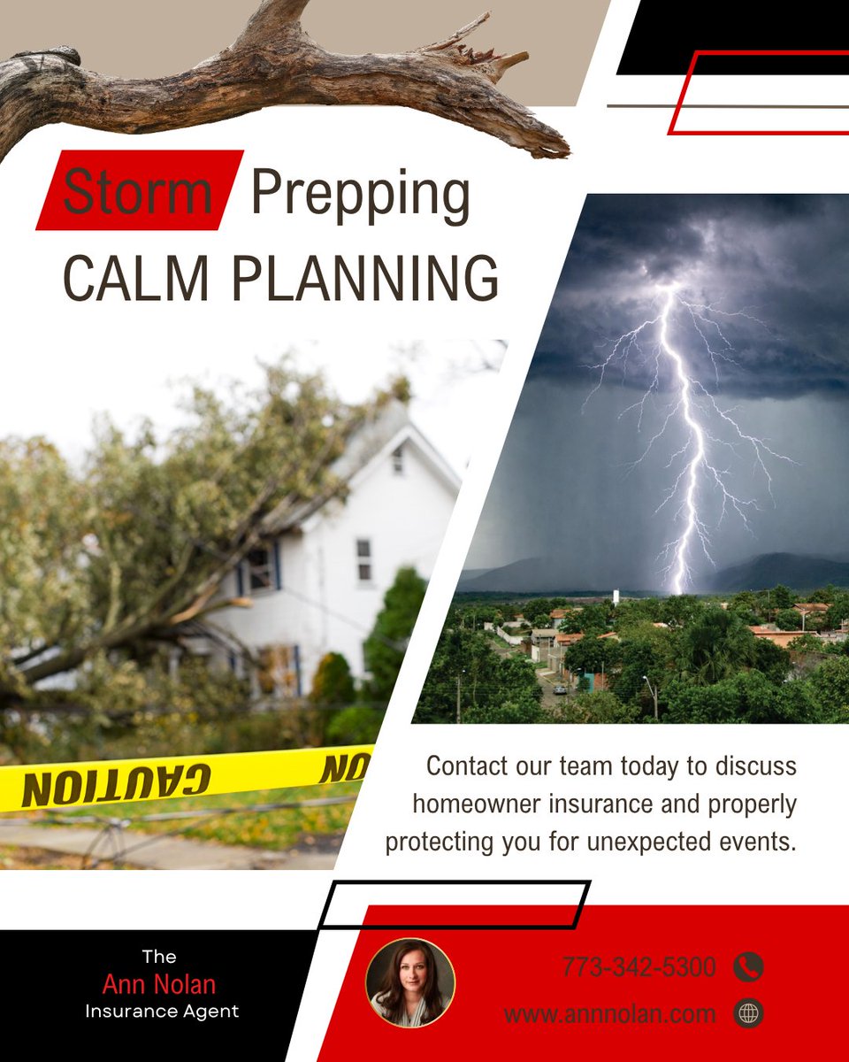 Let's Get Storm Ready! 🌩️🔦
A calm plan helps to be properly prepared:

✅ Have a designated safe spot.
✅ Have a flashlight nearby.
✅ Make sure your phone is charged and key contacts saved.

Our team helps new and current customers get properly protected for unexpected events.