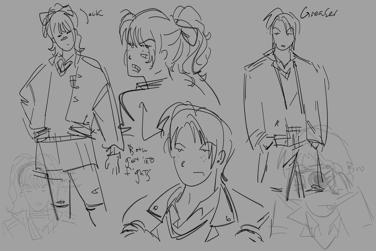 liebubu's tweet image. started playing bully so now im making ocs .theyre siblings