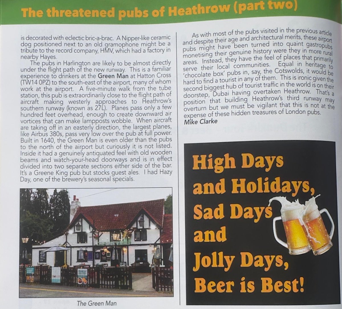 Great article in <a href="/CAMRA_Official/">CAMRA</a> on the threatened pubs around Heathrow Airport. Take a read below. #NoThirdRunway