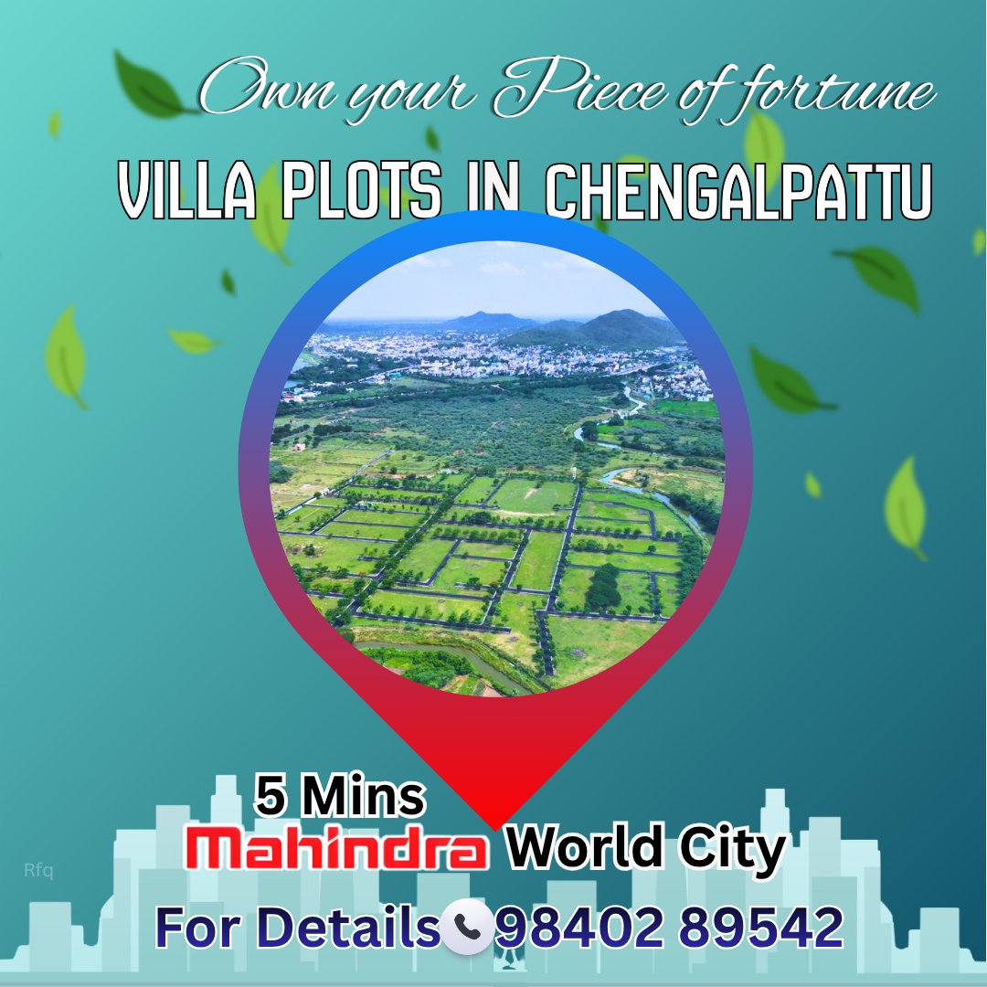 jayamalways86's tweet image. 🏡Villa Plots in Chengalpattu
DTCP-approved plots
off GST Road
5 mins to Mahindra World City
Modern amenities | Clear Title | Post Purchase Support
🎥 youtu.be/jIiu_tJdJ-E
Apt for Both Ready-to-Build &amp;amp; Perfect Investment Plots
📞 98402 89542
#NutechFortune #Chengalpattu #Plots