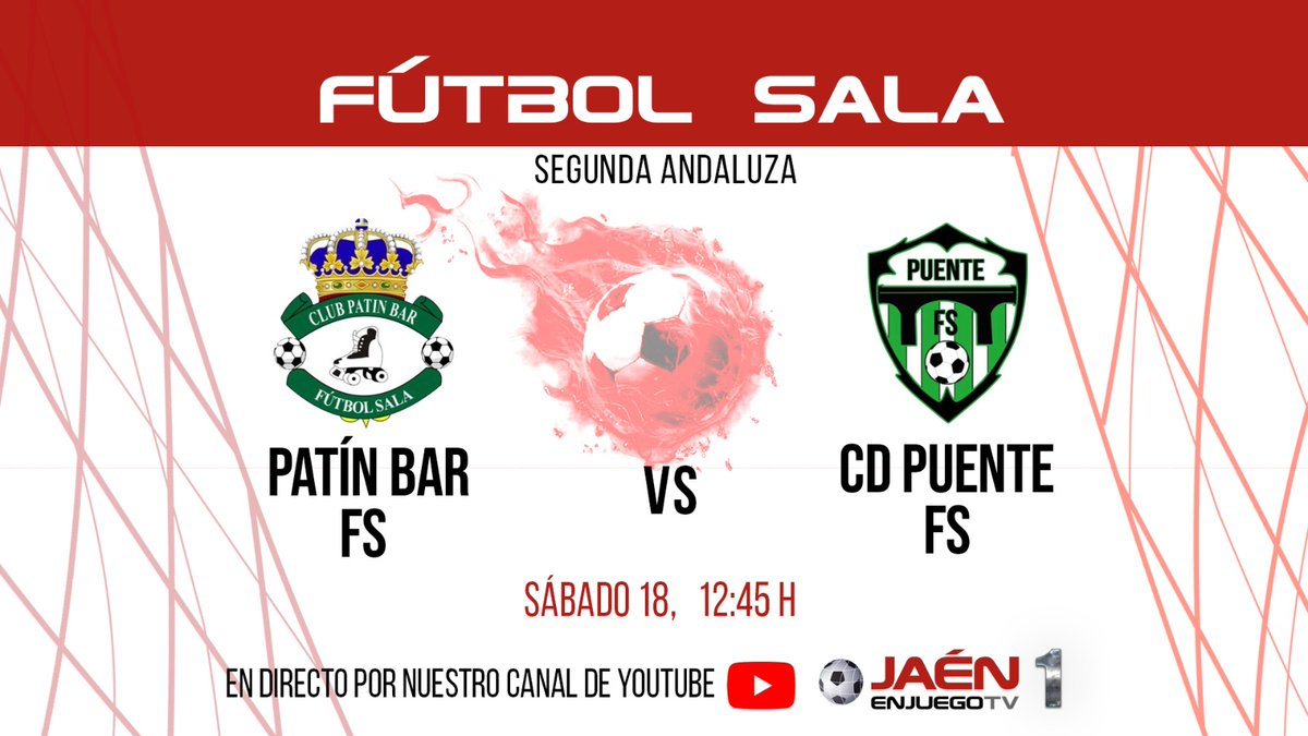 🚨RETRANSMISIÓN ‼

PARTIDAZO DE CUARTOS DE FINAL. 

Este sábado, a partir de las 12:45 h, podrás seguir en directo el duelo de vuelta de la eliminatoria entre <a href="/ClubPatinBarFS/">Club Patín Bar FS</a> y <a href="/PuenteGenaveFS/">Puente F.S.</a> . 2 a 3 en la ida para los tosirianos. 

¿Qué pasará? Aquí: youtube.com/live/950tuZ9FN…