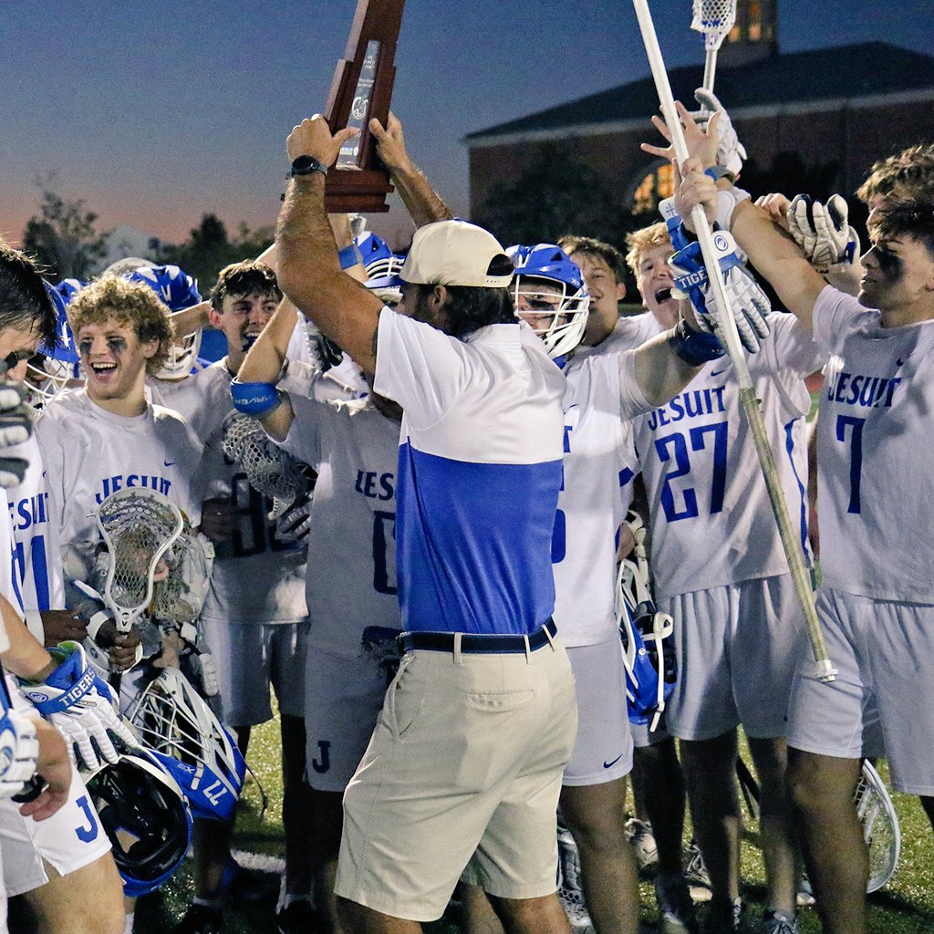 TampaJesuit's tweet image. District Champs!

Jesuit captured its 8th straight District title with a 21-1 win v. Tampa Prep on Thursday at Alumni Field!

The Tigers expect to be the No. 3 seed in Class A, Region 2 and host a Region Quarterfinal on Tuesday.

@tampalaxreport

#AMDG #GoTigers #JesuitLacrosse