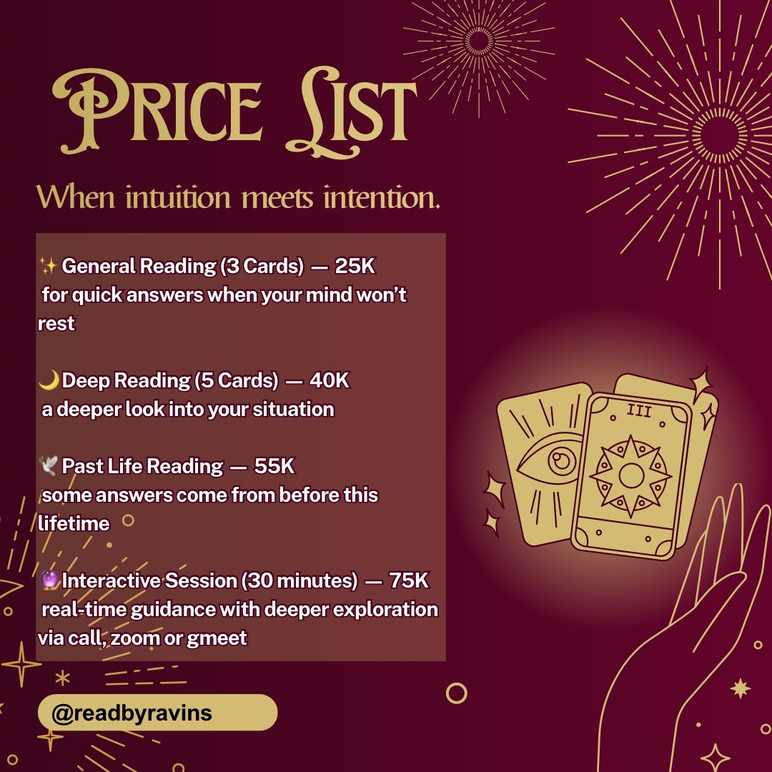 OPEN Ravin | Tarot Reading tweet media