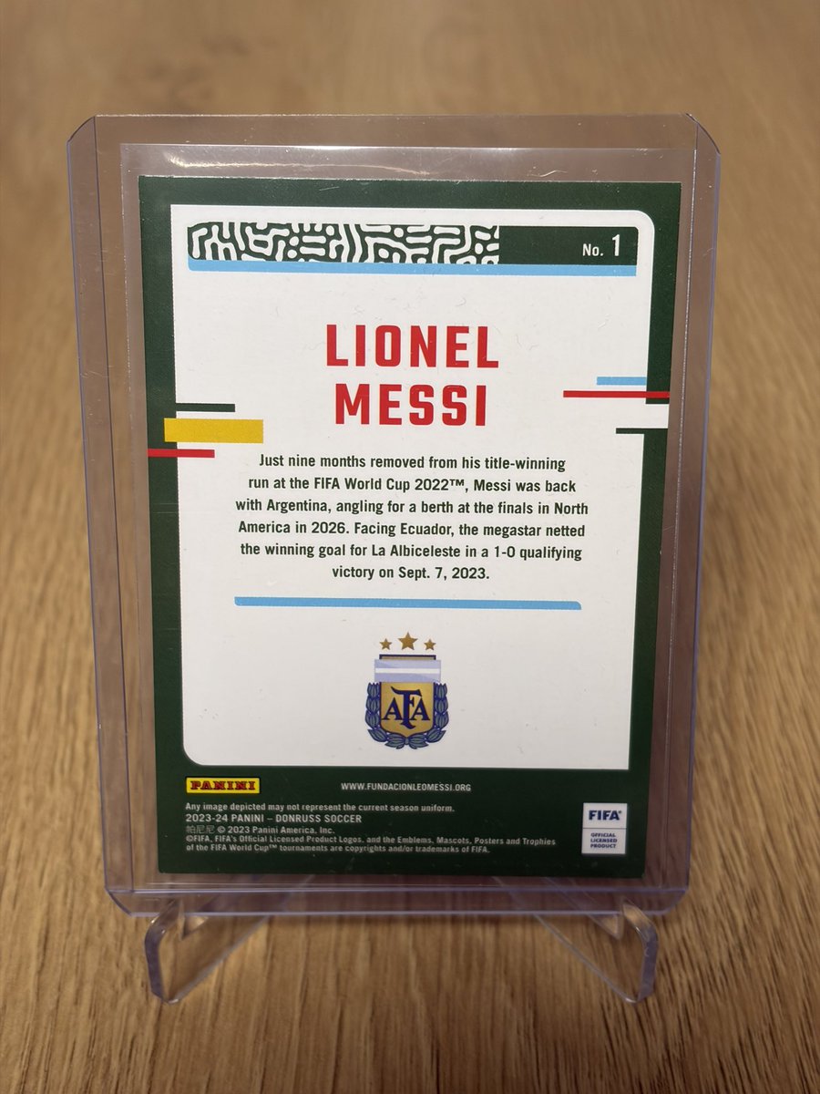 ELNINO_CARTS's tweet image. 2023-24 Panini Donruss Soccer Lionel Messi #messi #argentina #panini #donruss