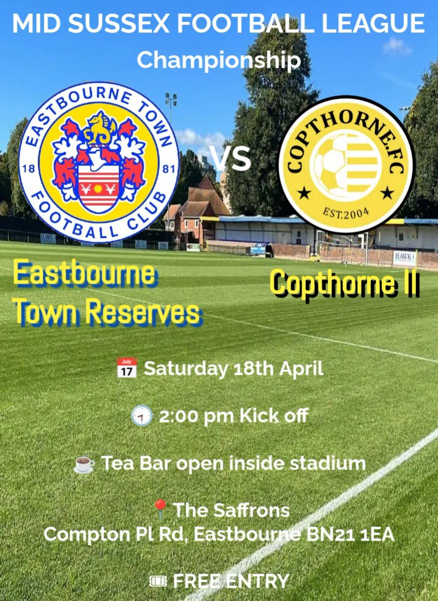 Eastbourne Town Reserves tweet media