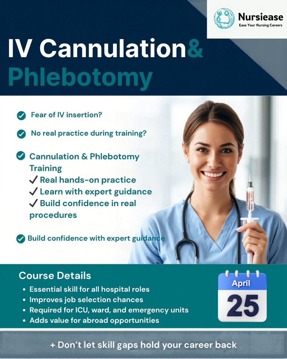 🚀 Nursiease presents IV Cannulation & Phlebotomy Training Real hands-on ...