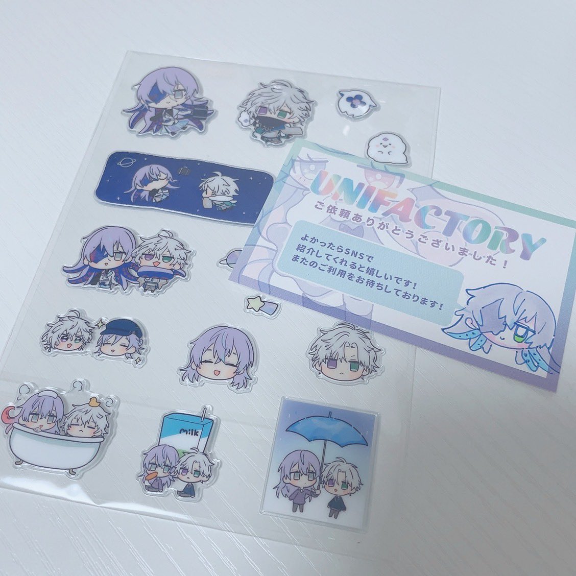 ugllqueue's tweet photo. UNIFACTORY(@uni_unifactory)さんでタコ忍のぷっくりシール作ってもらいました🙌🤍イラストが可愛い…そして間に合わせてくれてありがとうございます😭！

イベントで頒布予定です🫰♪ https://t.co/J00PbjWtcg