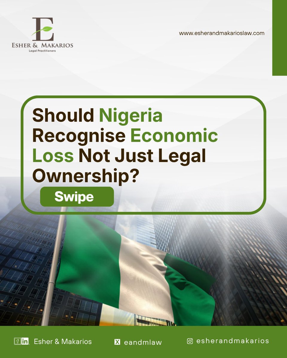 eandmlaw's tweet image. Should insurable interest be limited to legal ownership?

This post explores whether economic loss should count alongside ownership in Nigeria.

Swipe through to see how this could affect claims.

#LegalInsight #InsuranceLaw #EsherAndMakarios