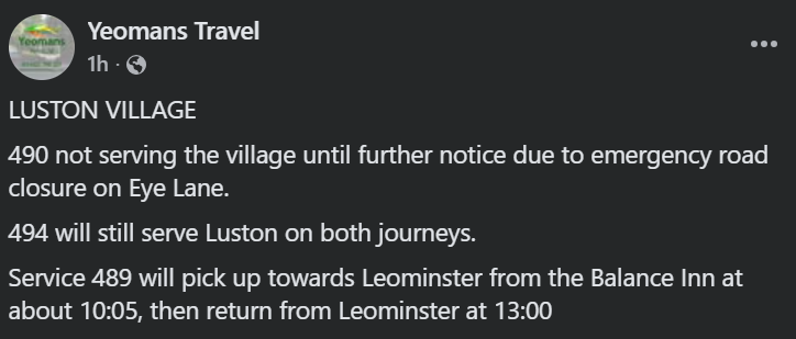 Hereford Buses tweet media