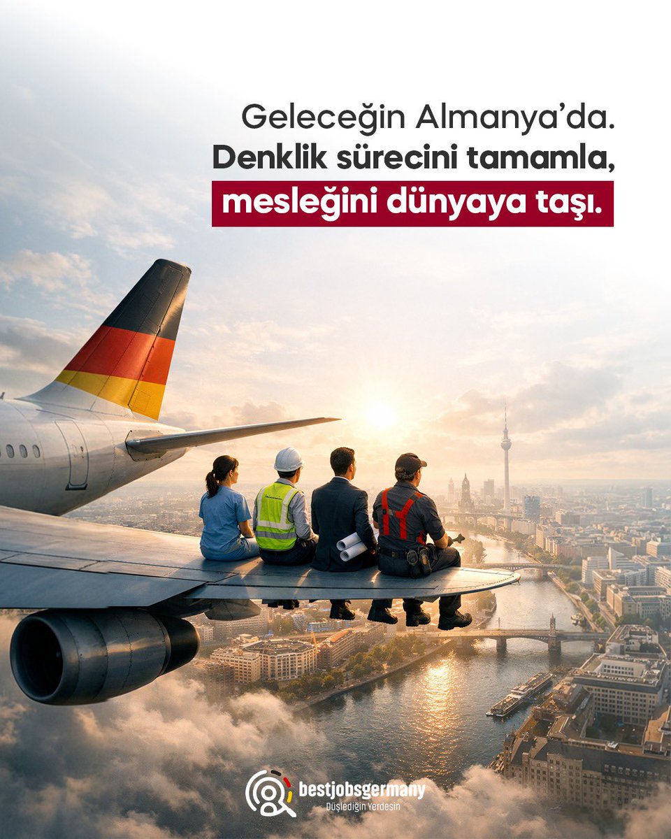 BestJobsGermany's tweet photo. Yeni bir başlangıç bazen sadece bir adım uzağındadır.

Almanya’da denklik sürecini tamamla, emeğini sınırların ötesine taşı. ✈️🇩🇪

Geleceğini erteleme—hayalini gerçeğe dönüştür. https://t.co/MCQuM0YtfT
