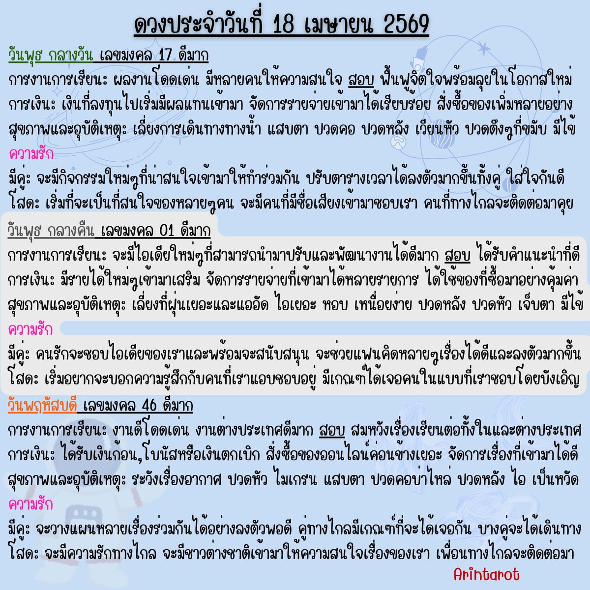 อรินทร์ ไพ่ยิปซี tweet media