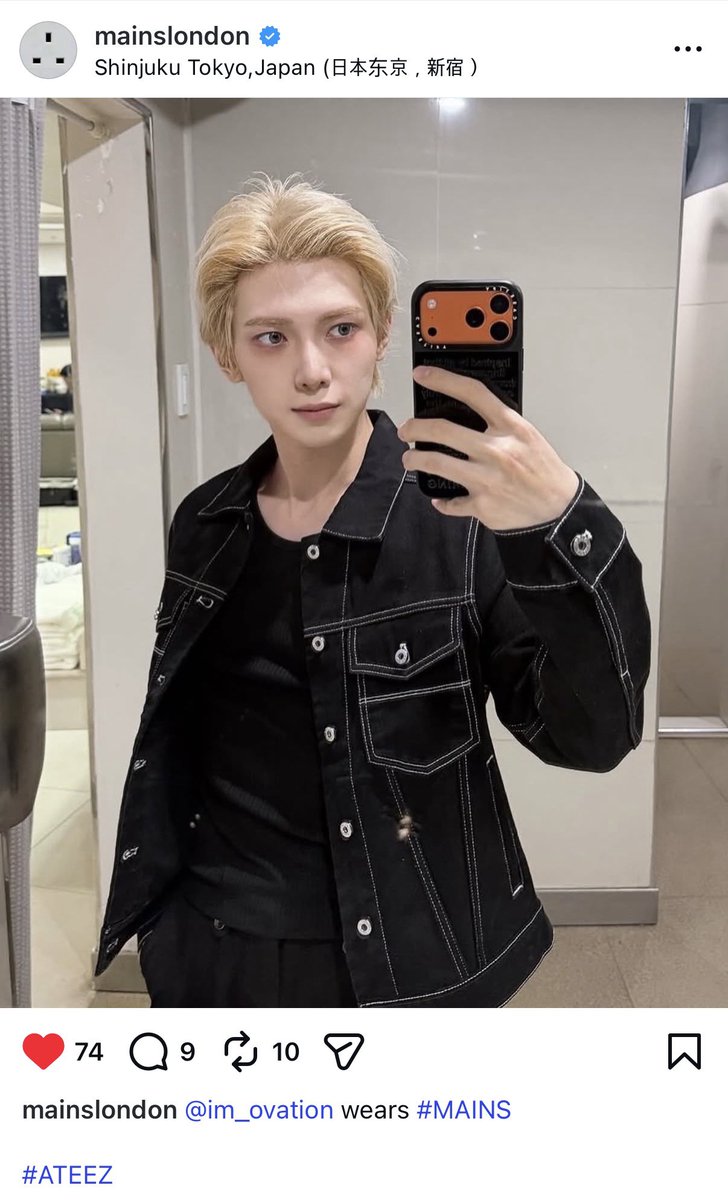 coutureteez's tweet image. Brand MAINS posted Yeosang on their Instagram Feed. Make sure to interact!

Yeosang is wearing the brands “Black Denim Jacket”, £280

#YEOSANG #ATEEZ #MAINS #여상 @ATEEZofficial @mainslondon