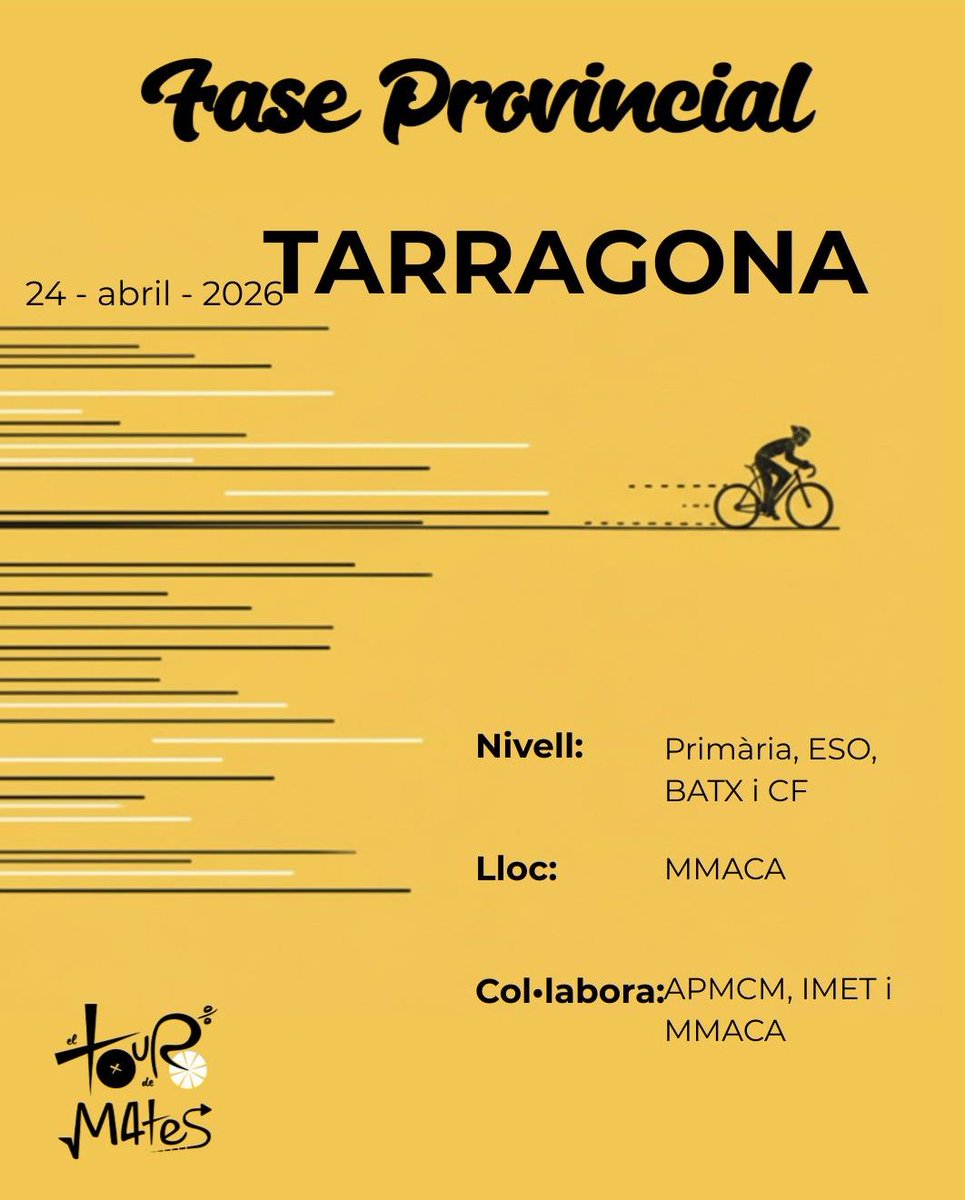 elTourdeMates's tweet photo. FASE PROVINCIAL TARRAGONA https://t.co/QReuoY3lO6