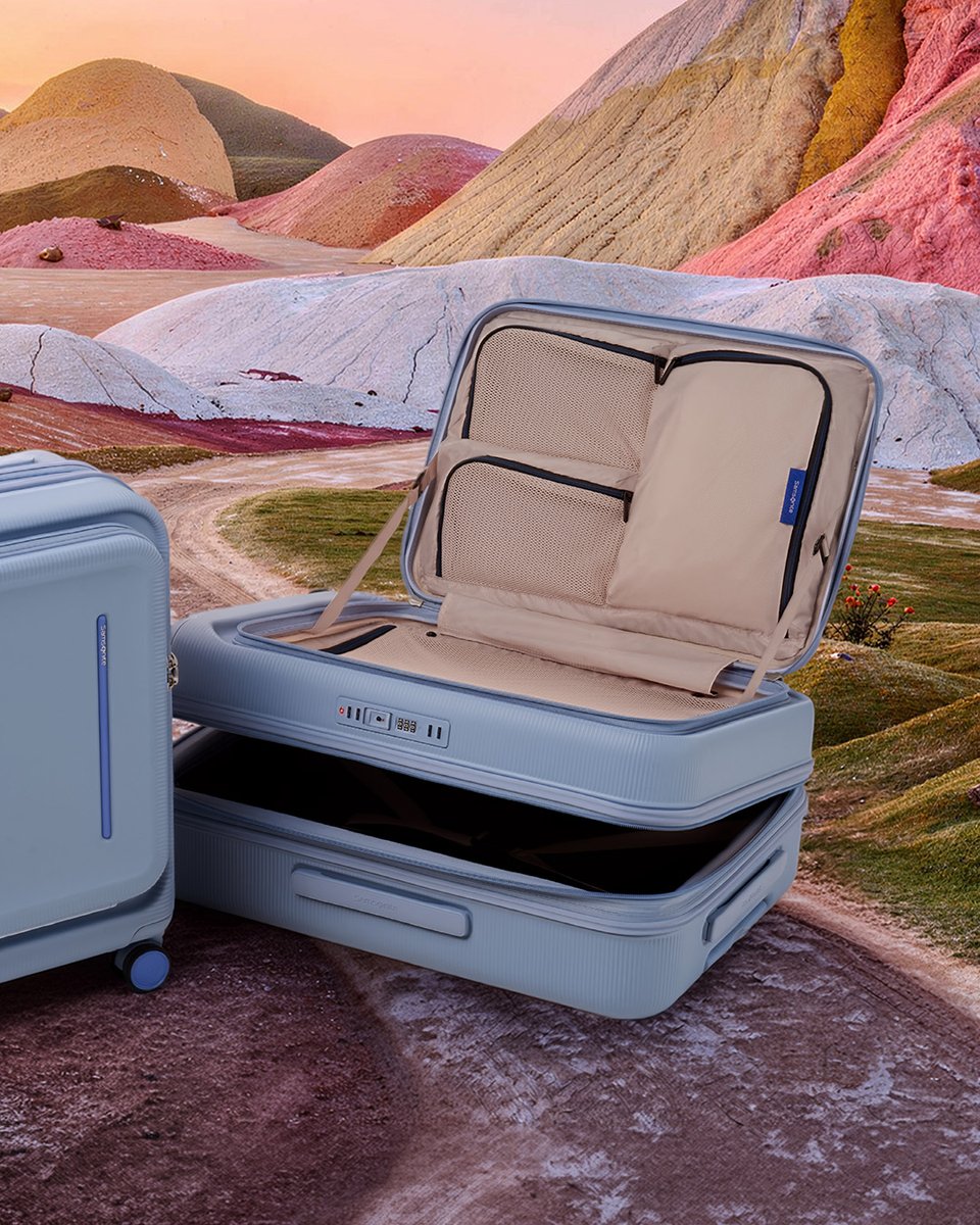 samsonitejpn's tweet photo. フロントと中央の両方から開閉できるデュアルアクセス構造の「モディオ」が登場。
機内持ち込みサイズは14インチPC収納部を備え、預け入れサイズはブックオープンと中央からの2通りの開き方が可能です。
https://t.co/n1YZA59VAq

#Samsonite #サムソナイト
#MODIO #モディオ #スーツケース https://t.co/VxRVpXCanb