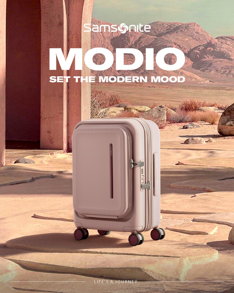 samsonitejpn's tweet photo. フロントと中央の両方から開閉できるデュアルアクセス構造の「モディオ」が登場。
機内持ち込みサイズは14インチPC収納部を備え、預け入れサイズはブックオープンと中央からの2通りの開き方が可能です。
https://t.co/n1YZA59VAq

#Samsonite #サムソナイト
#MODIO #モディオ #スーツケース https://t.co/VxRVpXCanb