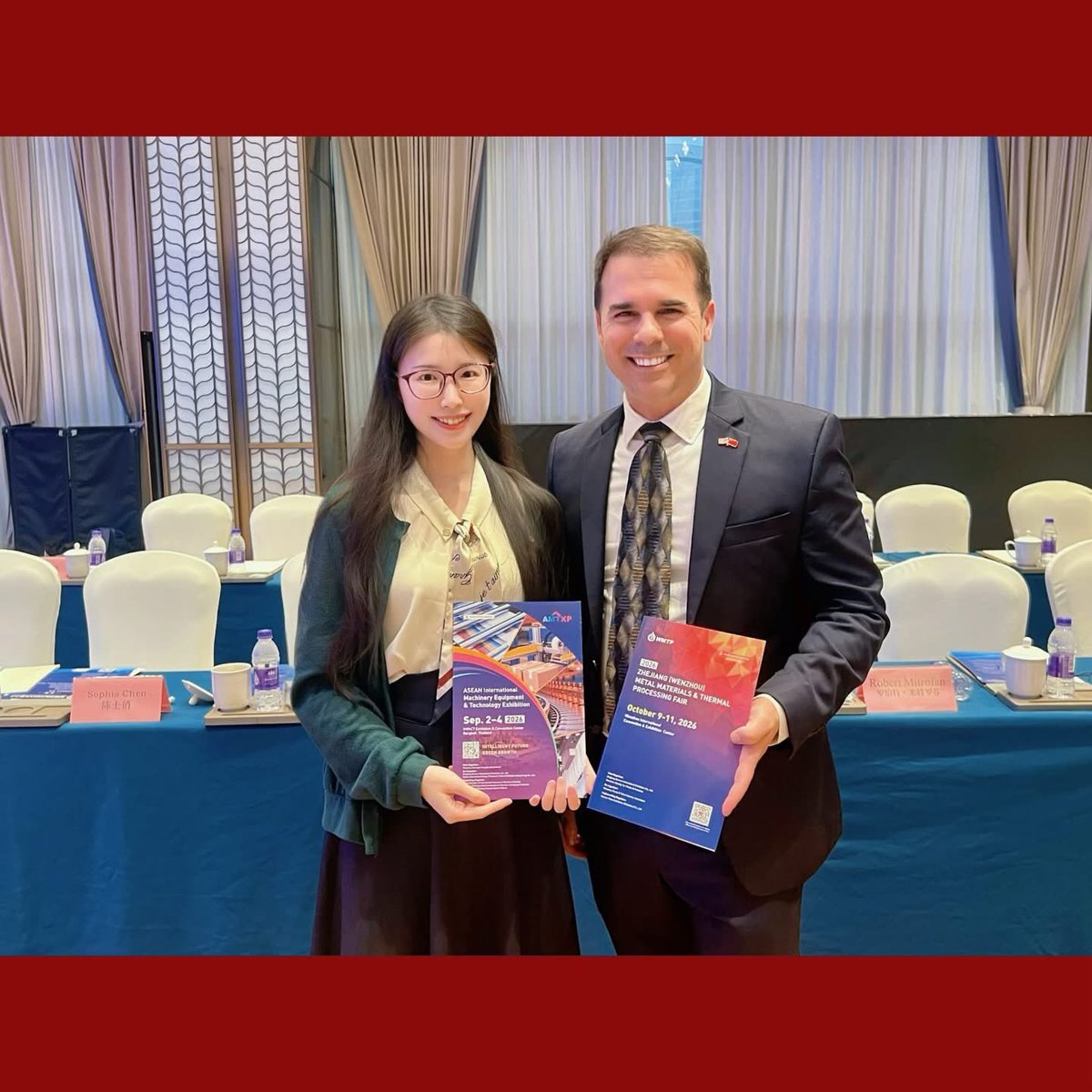 wmtpchina's tweet photo. On April 15, the Wenzhou International Economic and Trade Cooperation Promotion Conference was successfully held. 

#wmtp
#wmtp2026
#metalmaterials
#thermalprocessing https://t.co/9amjXb1uaJ