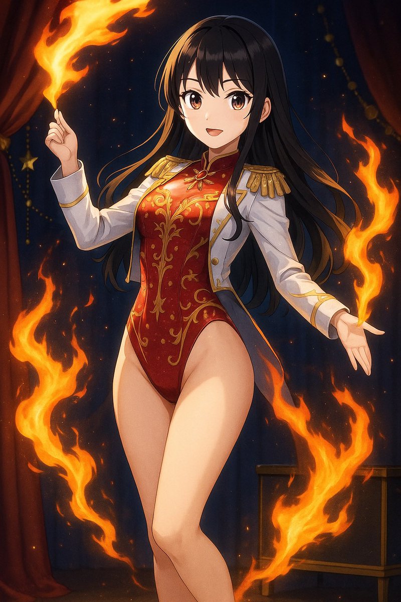 protomuse1965's tweet photo. She commands the flame like a whispered secret—
a dancer of embers beneath velvet curtains,
where every spark answers her call.

AI illustration / Original character
#AIart #AnimeArt #FireMagic #FantasyArt #CharacterDesign https://t.co/VhoTWE7T2h