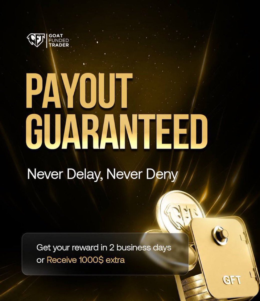 GFT is not playing around! 🐐
The GOAT Of all Prop firms

2-day payouts or they owe you an extra $1,000.

<a href="/GoatFunded/">Goat Funded Trader</a> 

"Never Delay, Never Deny."

Wonder what you’re waiting for💜🔥🐐
