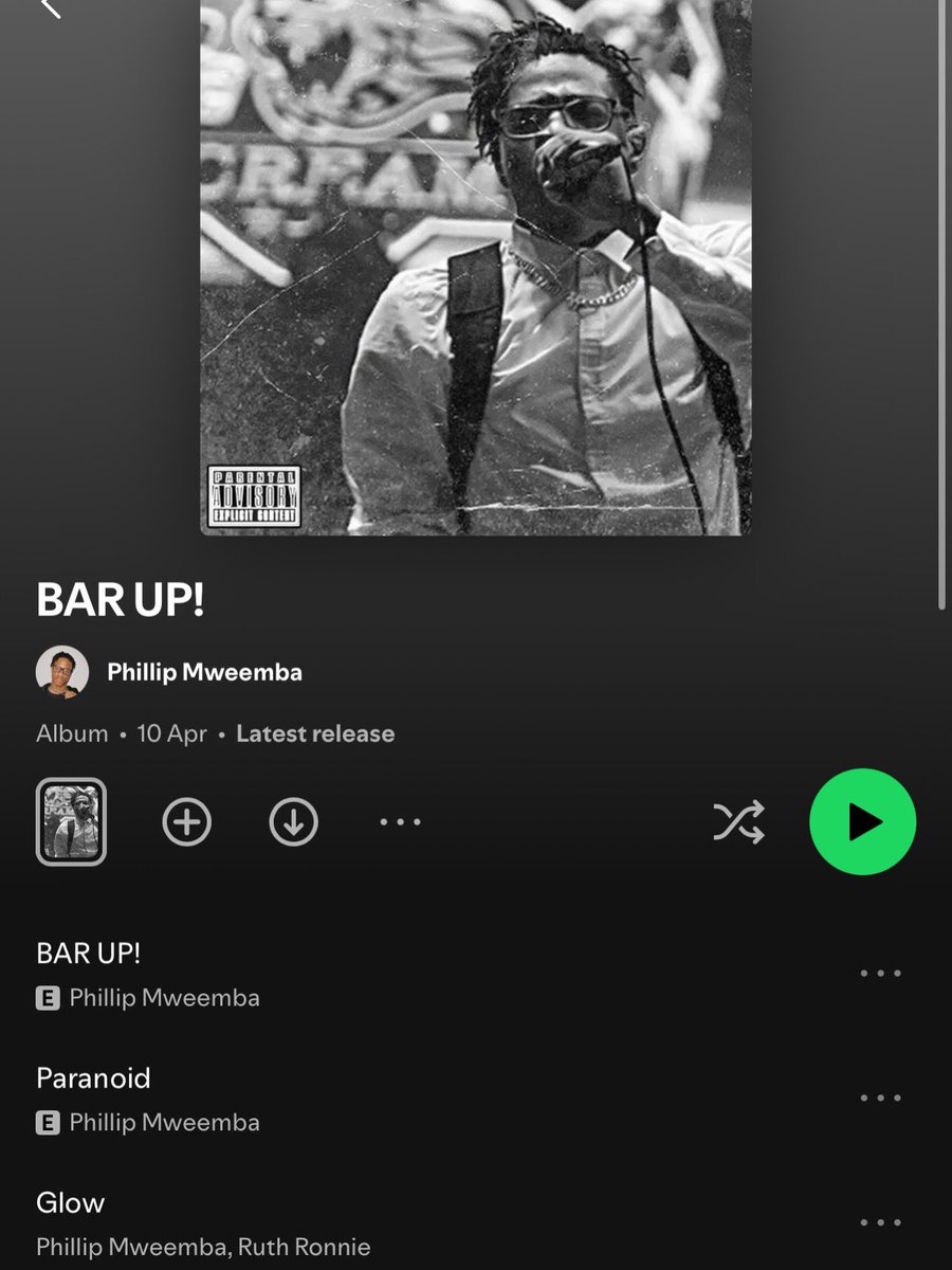 PhillipMweemba_'s tweet photo. MY NEW MIXTAPE 
“BAR UP!” OUT NOW EVERYWHERE
FEAT. @Ruth_Ronnie @kryticworldwide @Killa_SoGood @jasontimbuktu @DuncanSodala @AlKlasico @itsthajedi &amp; Farah

STREAM: https://t.co/m9trnZj1MR https://t.co/REejHaf0SU
