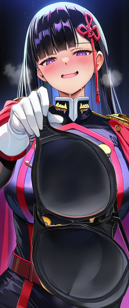 山城 恋 一週間のご褒美よ♪ SFW Anime-Style illustration.