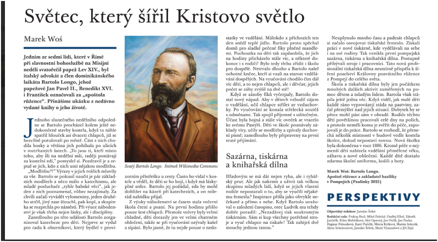 PaulinkyPraha's tweet photo. Bartolo Longo byl 19. 10. 2025 svatořečen Lvem XIV. v den Světového dne misií.  
Papež Lev XIV. jej při kanonizační mši ve Vatikánu označil za jednoho ze „sedmi svědků, nových svatých, kteří udržovali lampu víry“.
Jeho svatořečení bylo výjimečné i tím, že papež... víc viz ALT https://t.co/1iZSbdgewQ