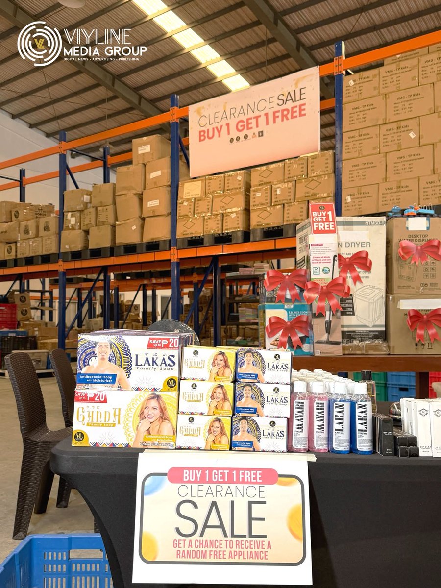 VL_MediaGroup's tweet image. ✅ BUY 1 TAKE 1 on ALL Viyline Products
✅ Random FREE APPLIANCES for lucky shoppers
✅ Tons of extra FREEBIES and surprises

'Wag magpahuli, mga Kapitbahay! Checkout now! ❤️

​#ViylineMediaGroup #ClearanceSale #LIVE #BUY1TAKE1 #TeamPayaman