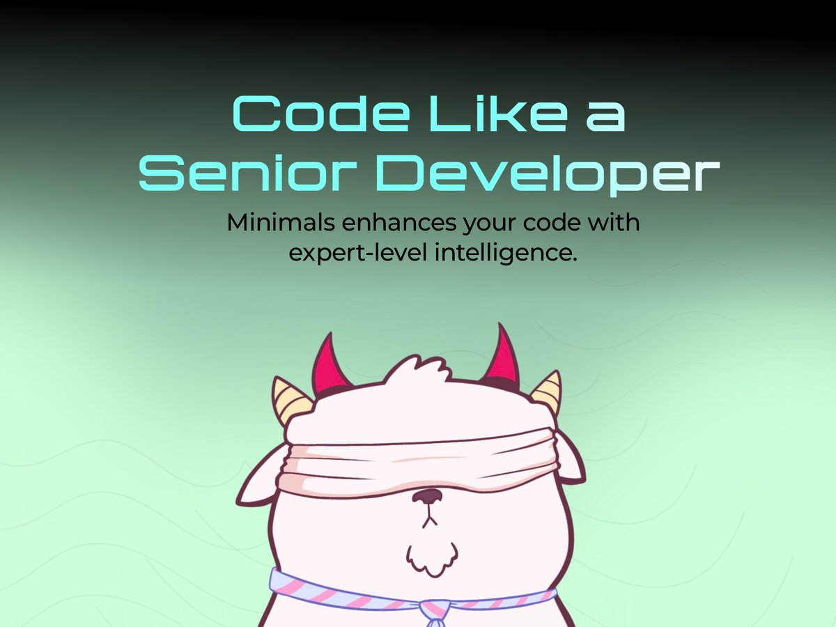 Good code isn’t written. It’s refined.

Code like a senior developer.
Minimals adds expert-level intelligence to every line.

Cleaner logic.
Faster builds.
Stronger systems.