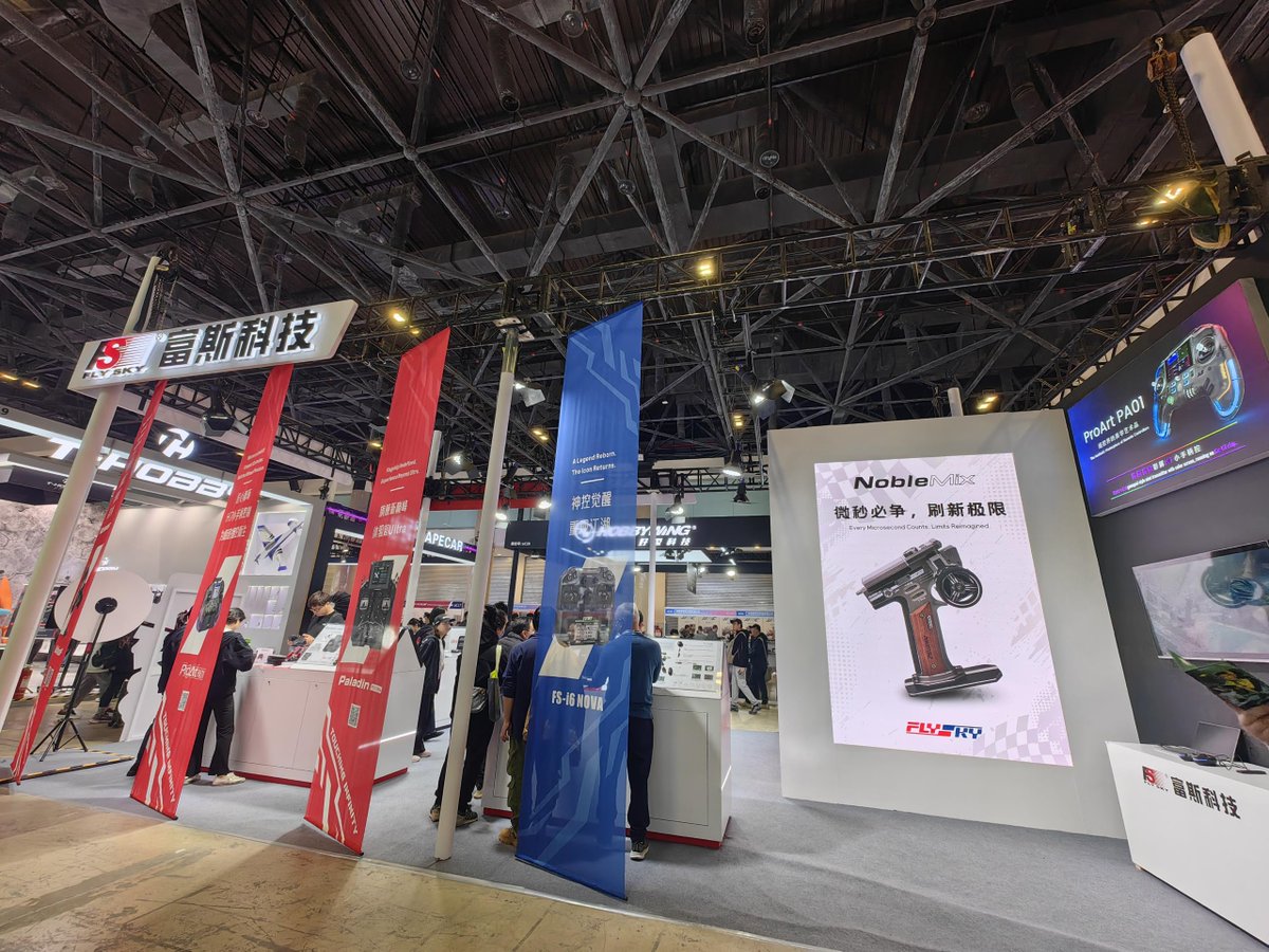 flysky_rc's tweet photo. 🔥 Day 1 at the 24th Hobby Expo China 2026! 🔥
Flysky is live in Beijing, and our booth is packed with brand-new gear you won’t want to miss. From fresh transmitters to next-level receivers, we’ve got the latest RC innovations on display right now. https://t.co/9UFOuuDTqU