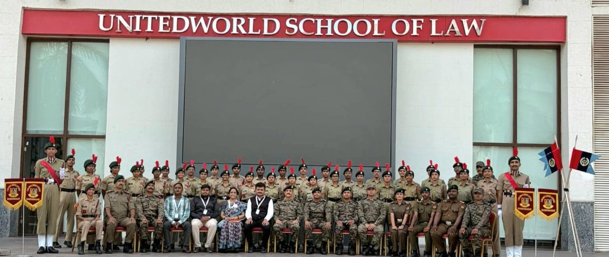 NCC_Dte_Gujarat's tweet photo. #NCCGUJARAT 

Future-proofing the Young Leaders ! 

50 NCC Cadets and Staff from NCC Dte Gujarat successfully completed an intensive 2-day AI Training Capsule conducted at the state-of-the-art AI Lab of Karnavati University. Understanding neural networks to exploring ethical AI, the young leaders were exposed to hands-on & practical utilisation of AI to bridge the gap between traditional functioning and cutting-edge technology. Maj Gen Bimal Monga, SM, VSM, ADG NCC Dte Gujarat thanked Mr Ritesh Hada, Founder President Karnavati University for facilitating the pioneering endeavour and urged the young leaders to embrace technology and be future-ready to contribute towards VIKSIT and SASHAKT BHARAT.
@DefencePRO_Guj 
@HQ_DG_NCC 
@PMOIndia 
@GovernorofGuj 
@CMOGuj 
@Bhupendrapbjp 
@drpradyumanvaja 
@TBChhangaBJP 
@Rivaba4BJP 
@karnavati_uni