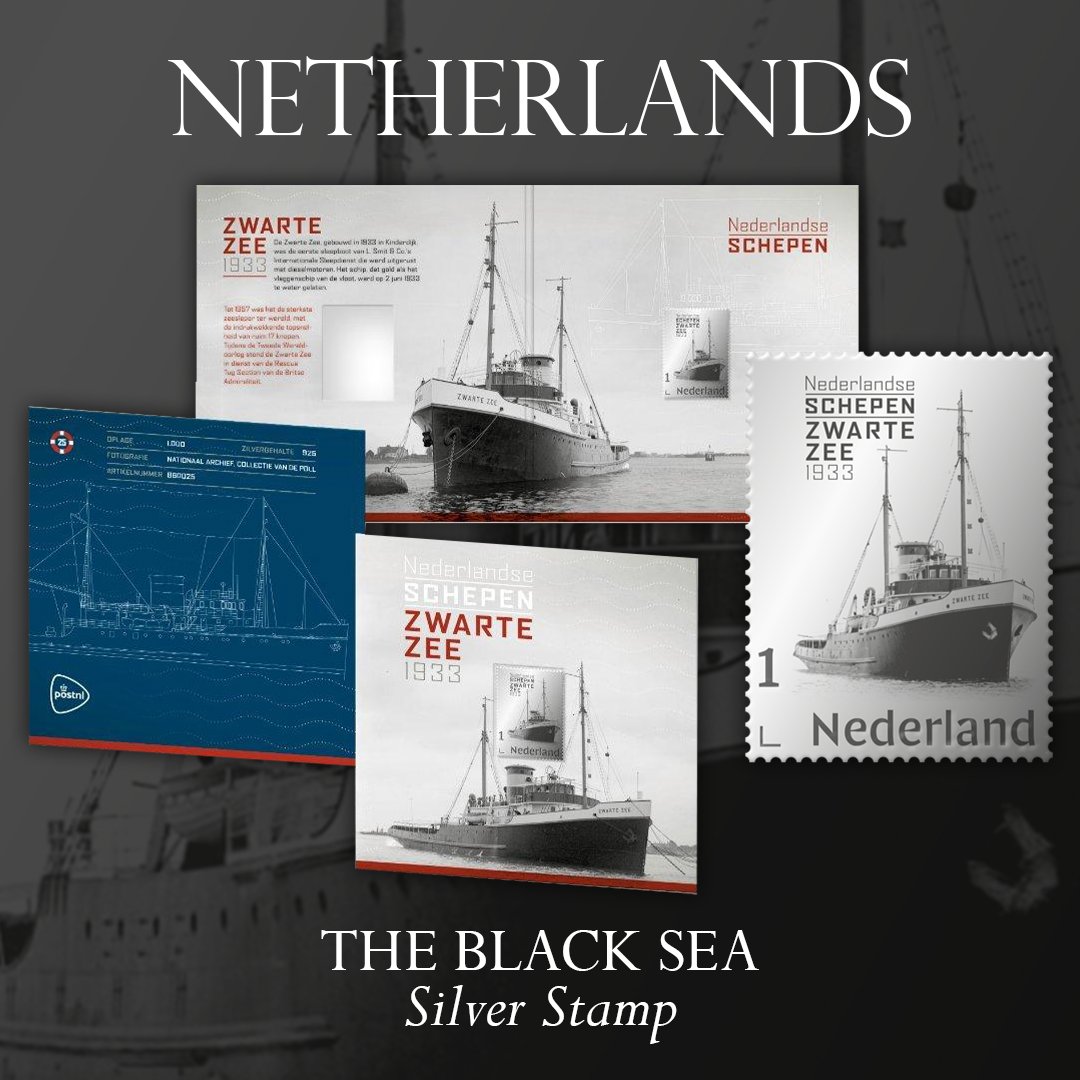 WopaPlus's tweet image. This new silver stamp from the Netherlands is the first in a new series featuring prominent Dutch ships. #stamps #philately #netherlands