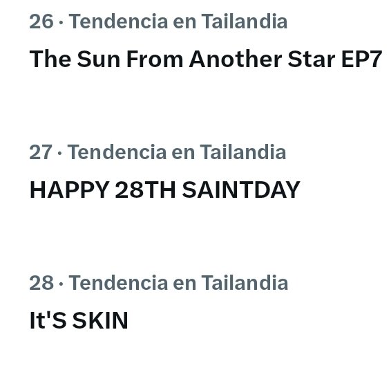 Trending No. 27 

HAPPY 28TH SAINTDAY
#SaintLevelUp28Y 
#Saint_sup