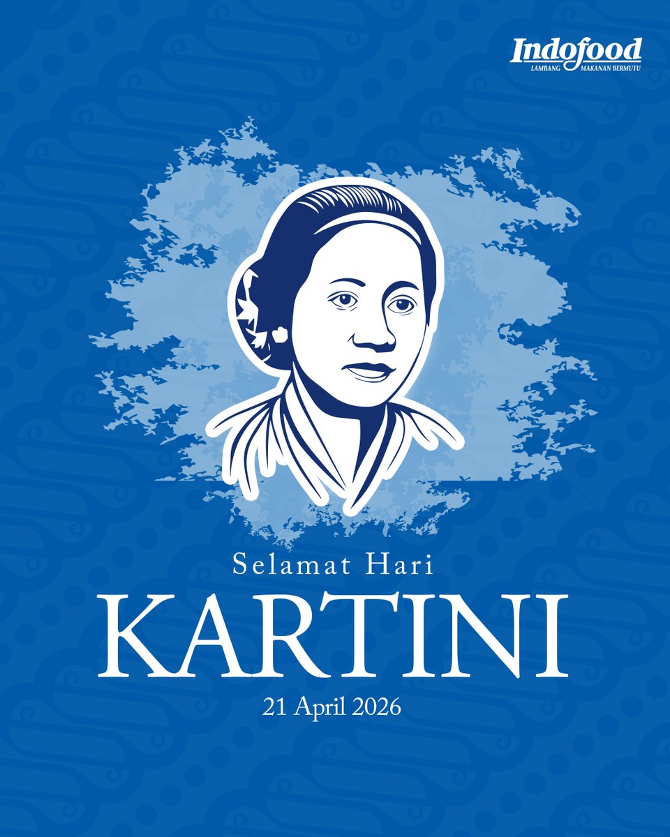 indofood's tweet photo. Selamat Hari Kartini 🌸

Hari ini jadi momen untuk ingat kembali semangat R.A. Kartini yang berani bermimpi, belajar, dan membuka jalan bagi perempuan Indonesia untuk terus maju. 

Dari hal-hal kecil yang kita lakukan hari ini, semoga bisa jadi langkah untuk terus berkembang, saling mendukung, dan membawa perubahan yang lebih baik.

Yuk, teruskan semangat Kartini dengan jadi versi terbaik dari diri kita.