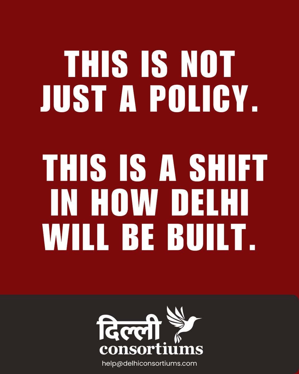 Urban development is not merely the provision of roads, water, and housing; it is the vision of leadership to create cities where citizens can live with dignity, opportunity, and a high quality of life.

#delhi #delhimasterplan #mpd2041 #delhiconsortiums #dda #landpooling #LDRA