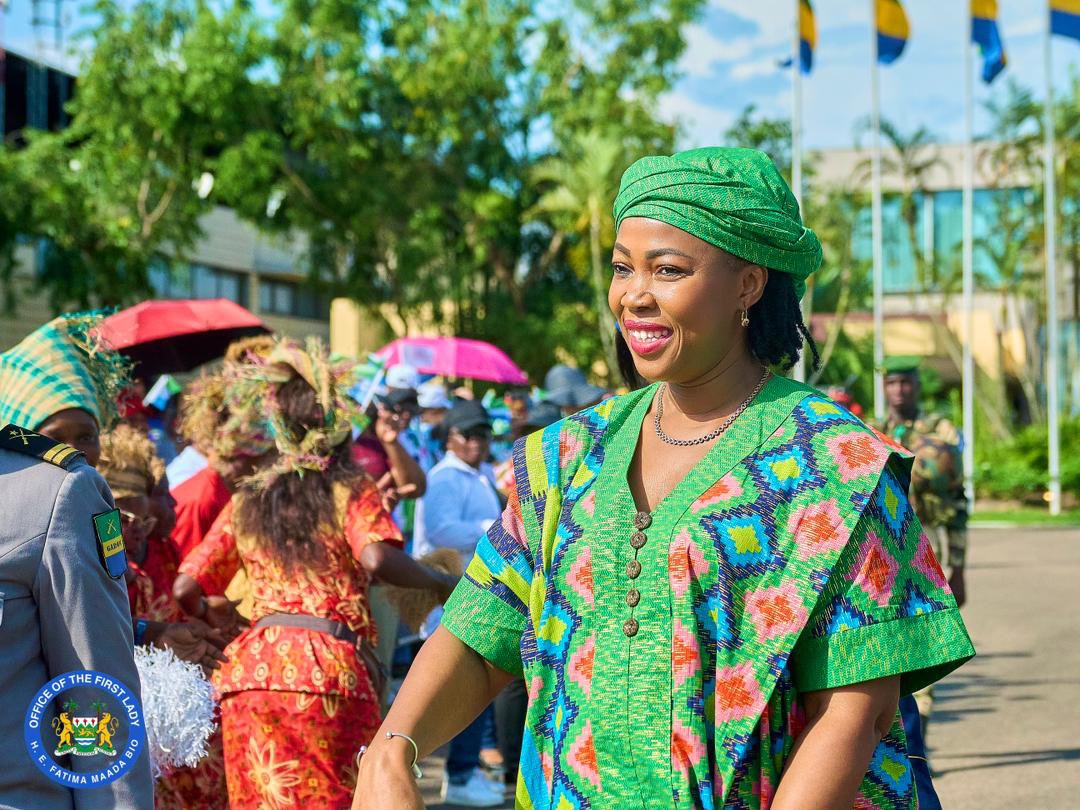 FirstLadyBio's tweet image. As the First Lady of the Republic of Sierra Leone and President of OAFLAD, I departed from Freetown International Airport for the Republic of Gabon, where I will be attending the official launch of the #BuildingResilience campaign with my sister, Her Excellency Zita OLIGUI
