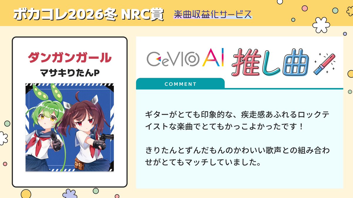 楽曲収益化サービス（NRC） tweet media